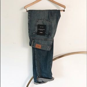 BDG brand new slim straight distressed jeans!